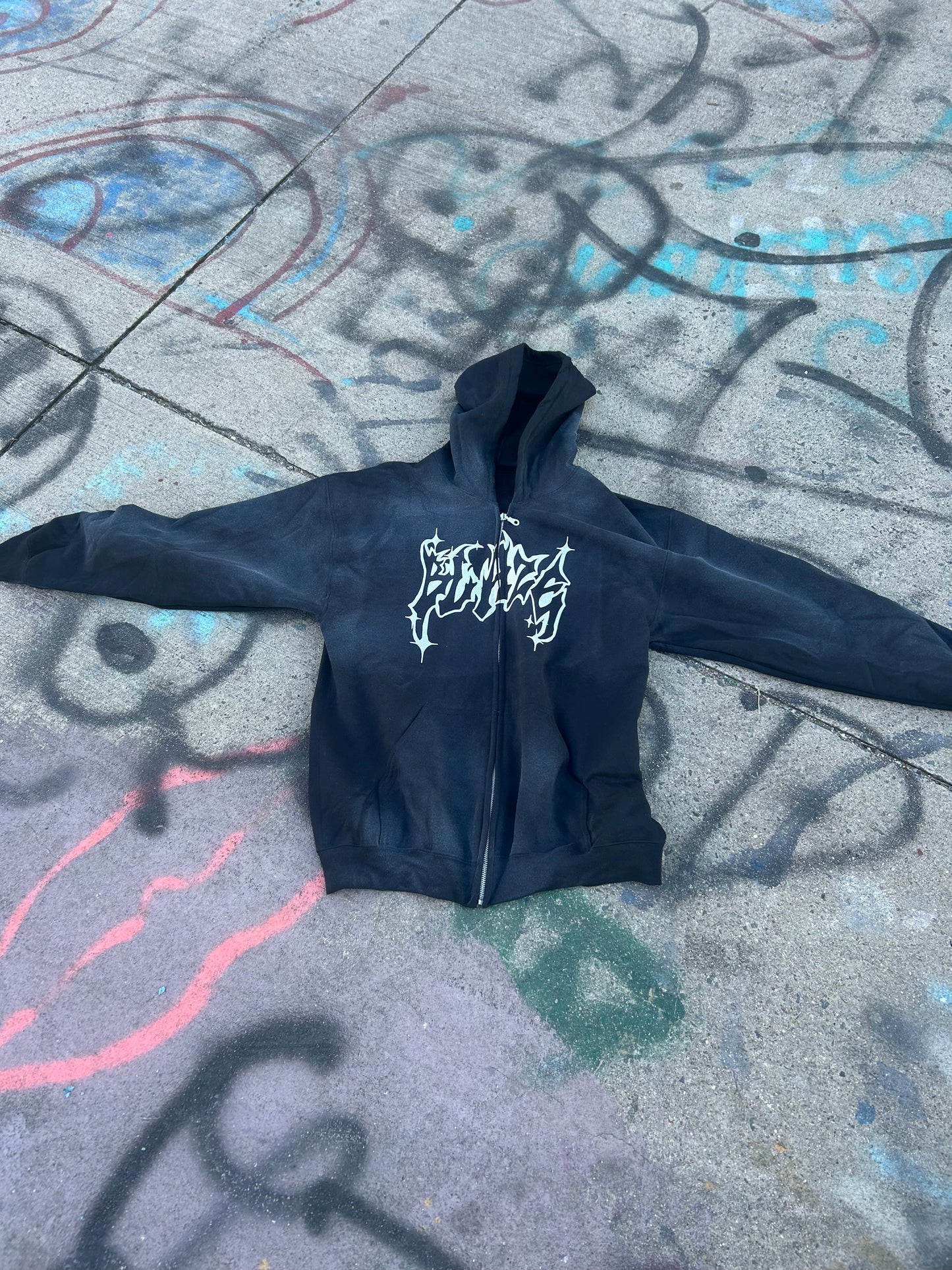 Blaze Spray Hoodie Rhinestone